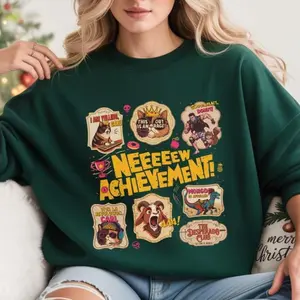 Donut and Carl T-Shirts, Crewneck Sweatshirts & Pullover Hoodie, New Achievement, Dungeon Crawler Carl Sweatshirt, Gift for Crawlers, Book Series Fan Merchandise FGRE