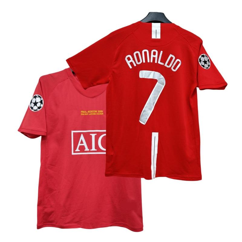 C.Ronaldo #7 Classic Retro 2017-18 Home Kit Fan Edition Adult Long-Sleeve Breathable Quick-Dry Soccer Jersey
