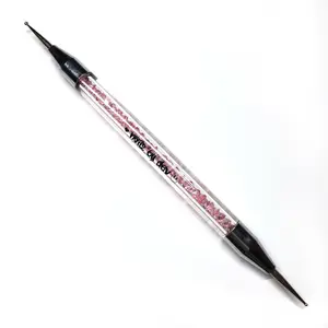 DOUBLE-SIDED PINK CRYSTAL DOTTING TOOL