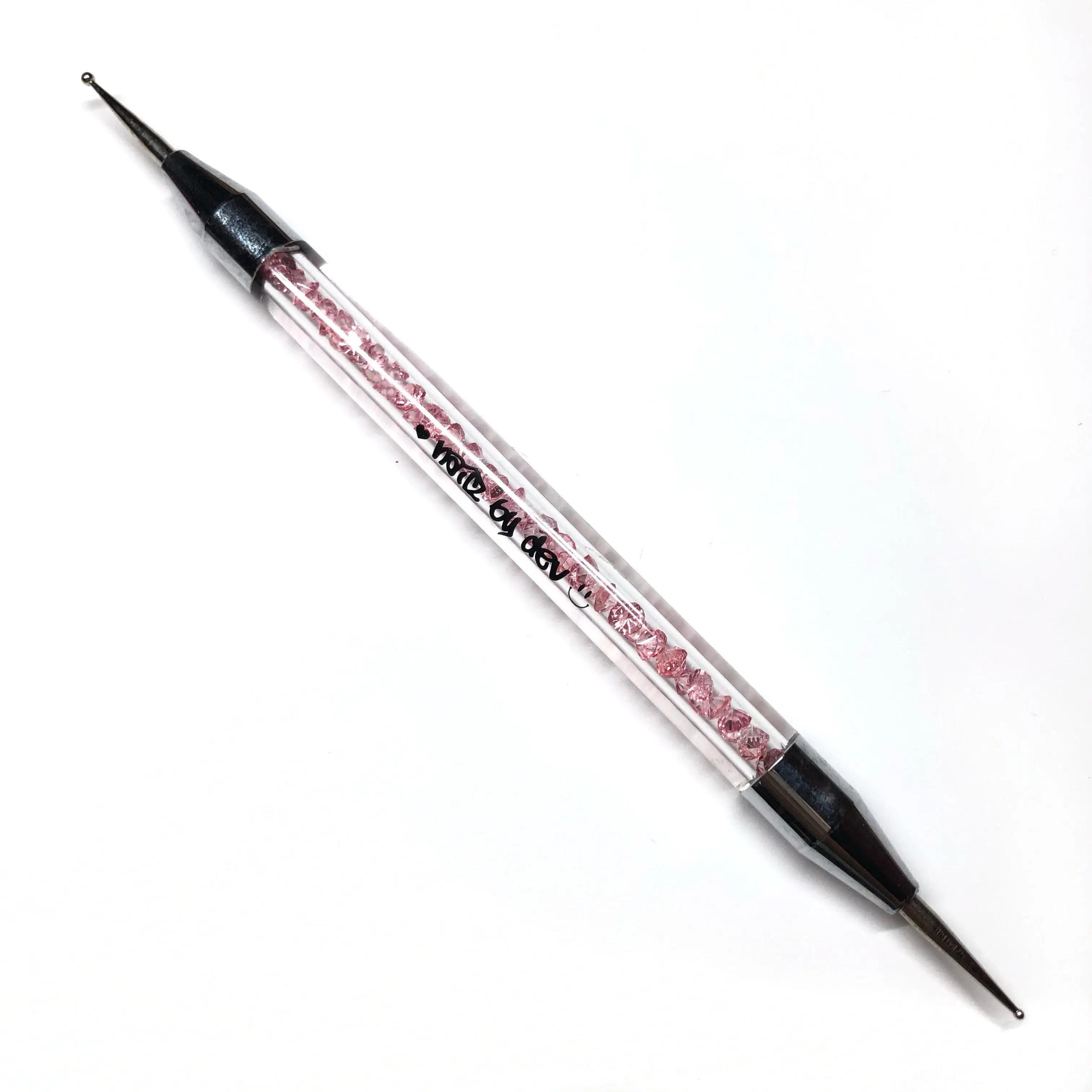 DOUBLE-SIDED PINK CRYSTAL DOTTING TOOL
