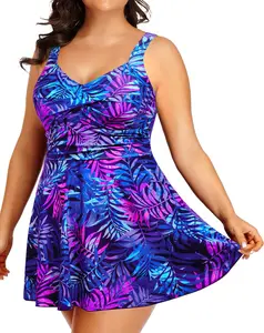 Won's Plus Size Swim Dress - One Piece Swimsuits Tummy Control Bathing Suit Swimwear 2025