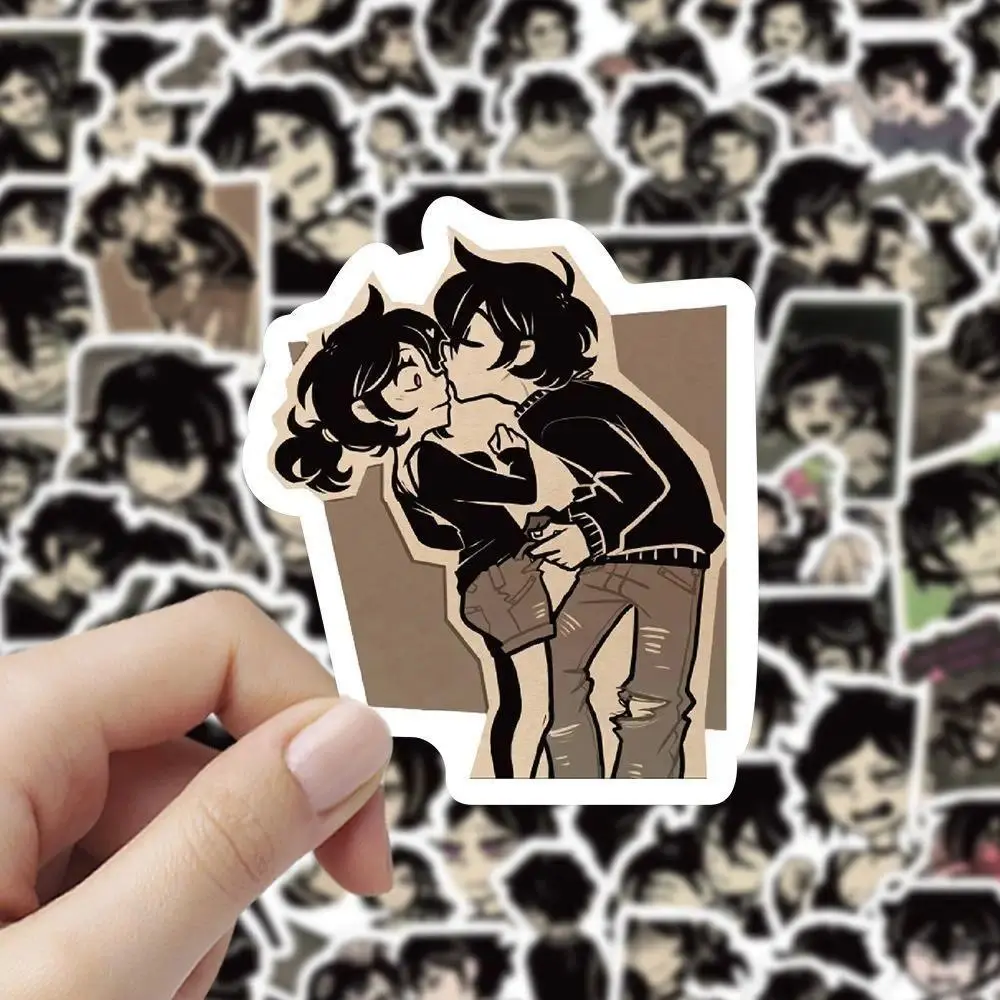 100pcs/set Anime The Coffin of Andy and Leyley Stickers Andrew Ashley Horror Game Character Cartoon DIY Stickers