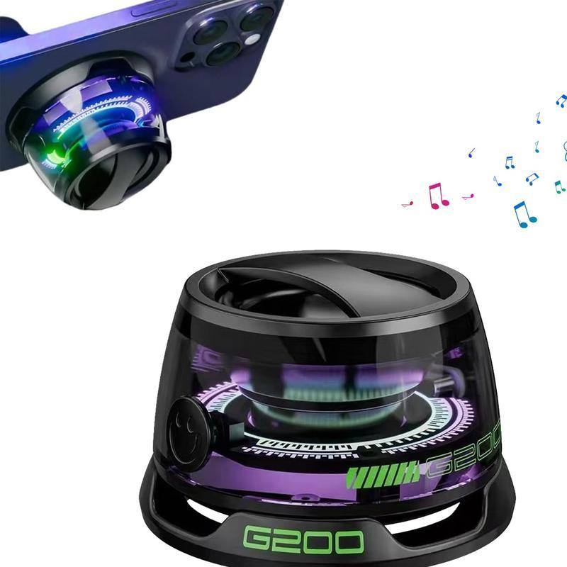 G200 Mini Bluetooth speaker phone holder 2025 Bluetooth Speaker Mini Magnetic Bluetooth Speaker, Multifunctional Portable Bluetooth Speaker G200, Cyber Magnetic Smal xpoovv  magnetic small wireless bosina  paracelular mini speaker unique gift premium