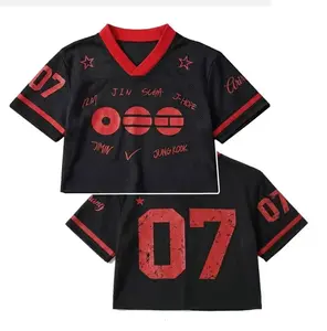 Arirang 2026 Black Crop Jersey for Women, Mesh JungK00k World Tour Be Back Jersey for Girl