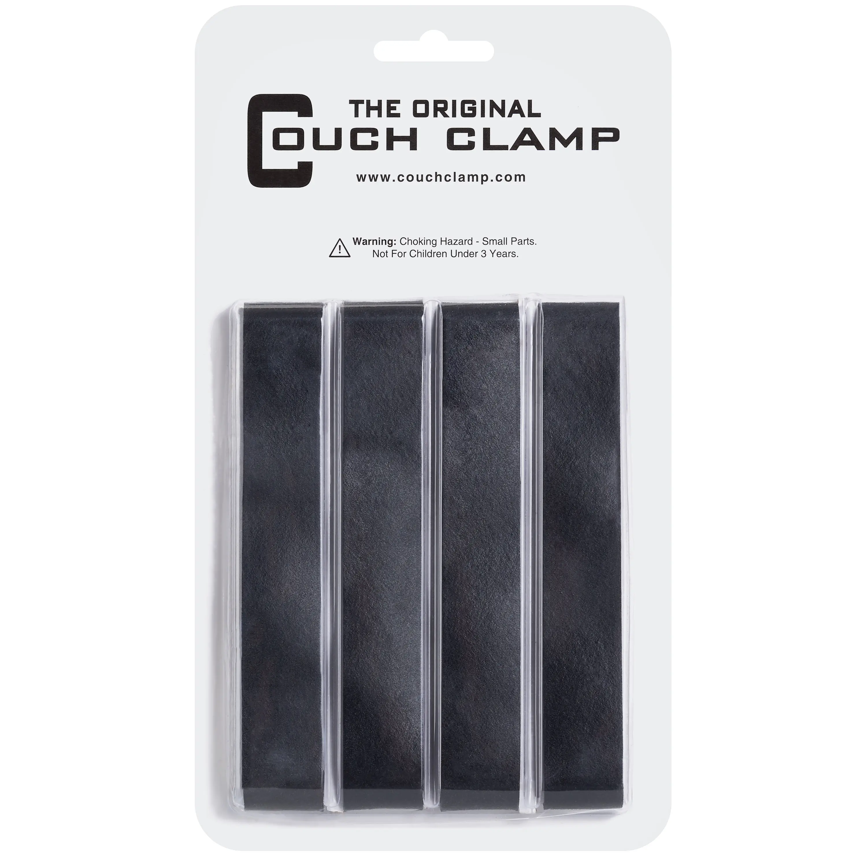 Original Couch Clamp Sectional Connectors for Sliding Sofas - Prevent Floor Scratches and Big Gaps in Your Couch with NO Tools or Invasive Install - 4 Pack (for 3 Piece Sofa)