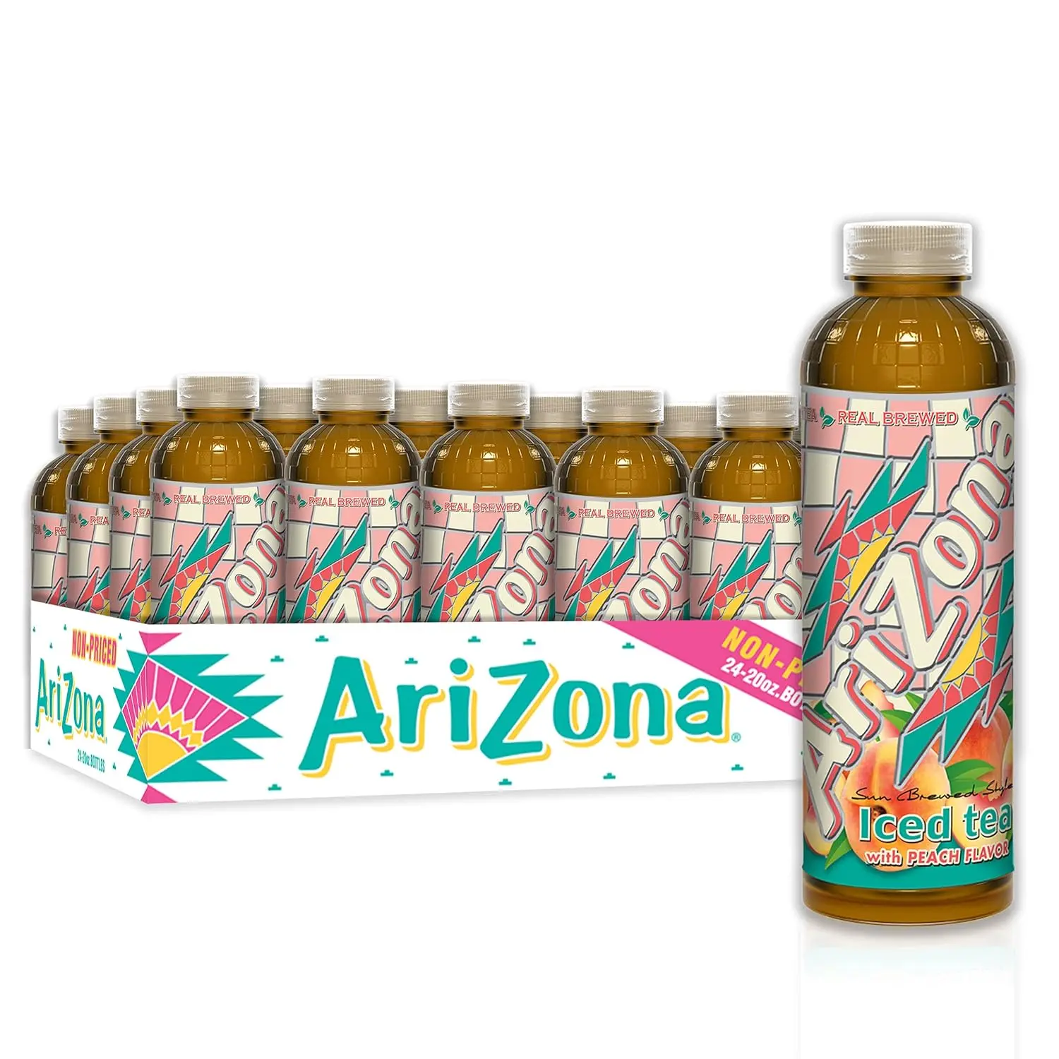 AriZona Peach Tea, 20 Fl Oz (Pack of 24) AriZona Peach Tea, 20 Fl Oz (Pack of 24)