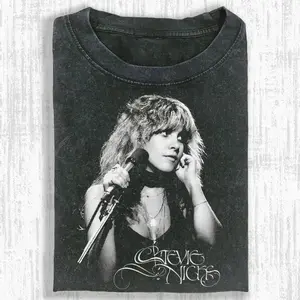 Vintage Stevie Nick Tshirt, 80s Rock Music Graphic Tee, Unisex Shirt Womenswear Menswear Top Streetwear Oufits, Gift For Men, Gift For Women