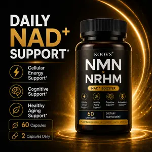 KOOVS NMN Dietary Supplement - 1000 mg, Quercetin, TMG, Resveratrol Complex - Supports Cellular Energy, NAD+ Levels - Vitamin-Based Health & Wellness Supplement