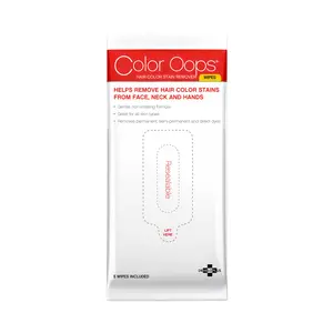 Color Oops Hair Color Stain Remover Wipes – 5 Count, Coconut Oil Base, Removes Hair Dye Stains from Skin