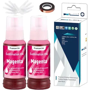 200ML Magenta Sublimation Ink Refill for Supertank Inkjet Printers ET-2720 ET-2760 ET-2800 ET-2803 ET-3760 ET-4700 ET-4800 ET-2400 Heat Press Transfer  T-Shirt Mug Mask (Autofill/Anti-UV)