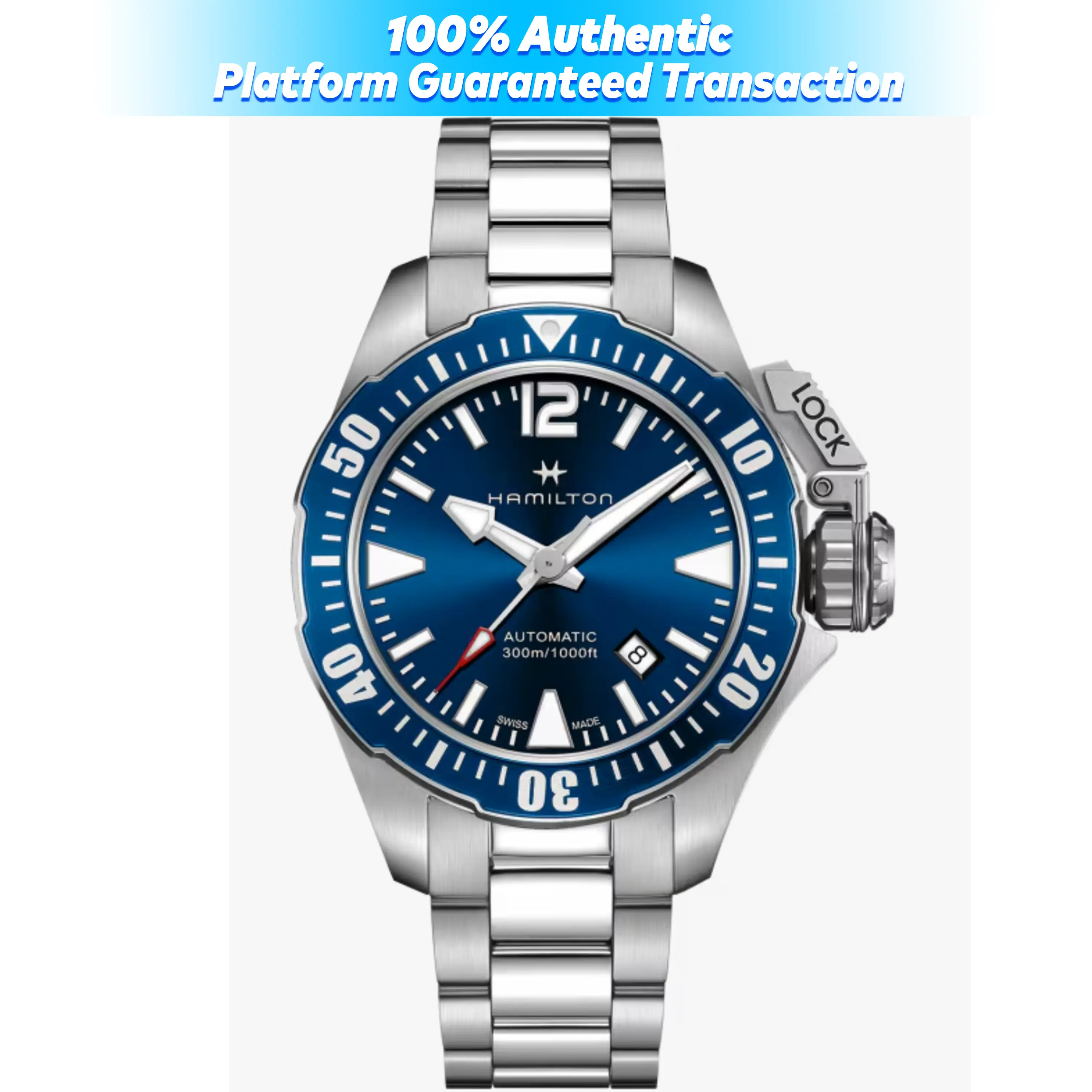 WA.Hamilton Khaki Navy Frogman Auto Reference H77705145/2247