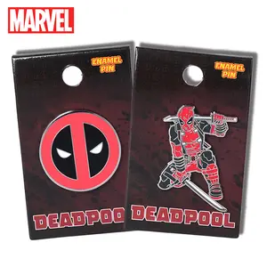 MARVEL Deadpool Metal Pin Officially Licensed Enamel Pin Personalized Creative Collectibles Character Peripheral Pin Jewelry Decorative Hat Pencil Case Bag Clothes Birthday Christmas Halloween Christmas New YearGift