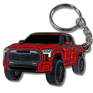 Toyota Tundra Keychain 2024 2023, Truck Accessories Key Ring Fob Cover, Pickup Driver Everyday Carry Gift, Rugged Automotive Style