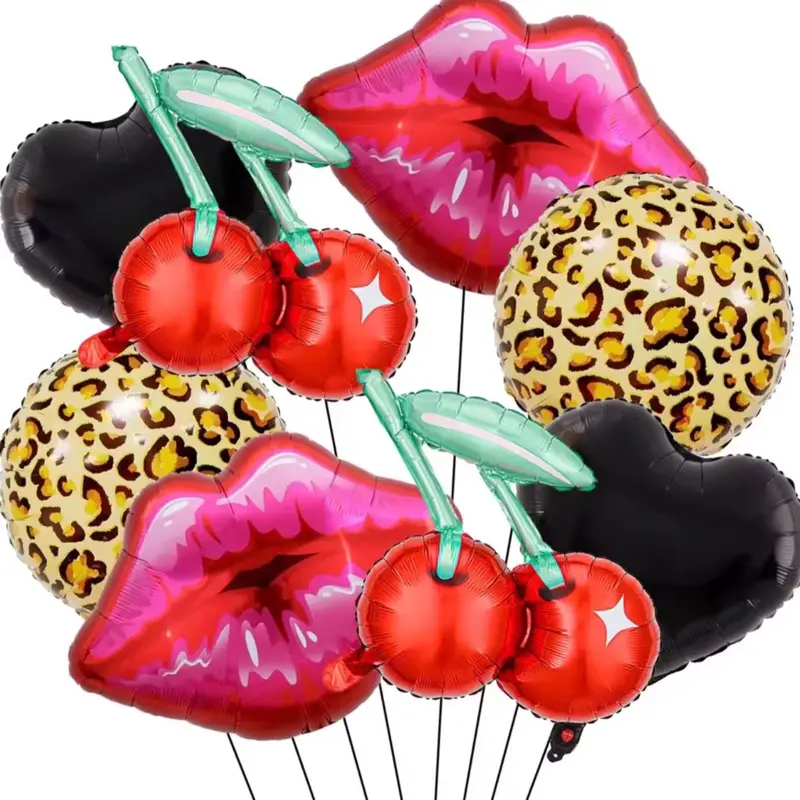 Cherry Party Balloons, Colorful Latex Decor for Birthday,  Celebrations