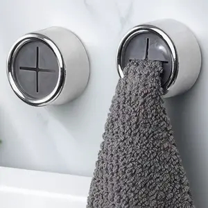 No-Drill Press Hooks Folding Towel Rack Heavy Duty Bathroom Wall Organizer Waterproof Multi-Scene Storage Clips