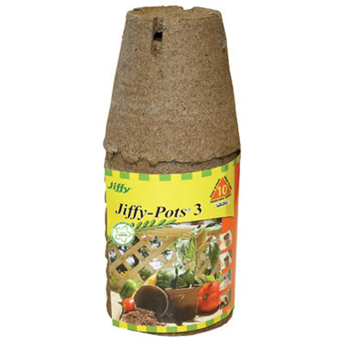 212 MAIN Biodegradable Plant Pot - 3 in. Round JP310 Model Jiffy Planting Container, 10 Pack