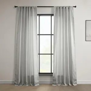 Half Price Drapes Euro Linen Room Darkening Curtain