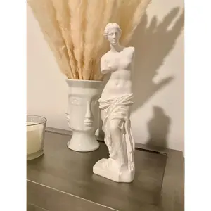 Venus de Milo Statue, Classic Greek Roman Mythology Goddess Aphrodite, 11.5 x 3.15 x 2.16 Inches White  Art for Home Office Decor