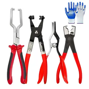 4PCS Professional Hose Clamp Kit – Fuel Line Disconnect & Dismounting Tool Set for Automotive Maintenance, Car Repair Accessories