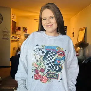 Western Collage Graphic Top