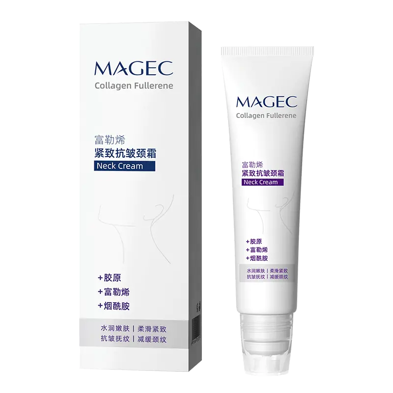 Fullerene Neck Cream Anti-Aging Wrinkle Reducing Firming Lifting Neck Skin Care Cream For Sagging Neck Lines Repair