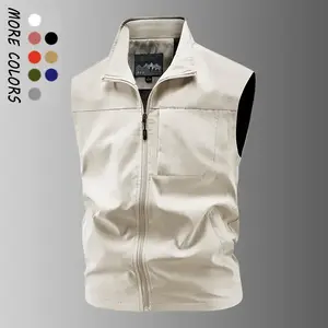 Men's casual multifunctional sports vest - windproof fabric, front zipper designRAIMENTRY