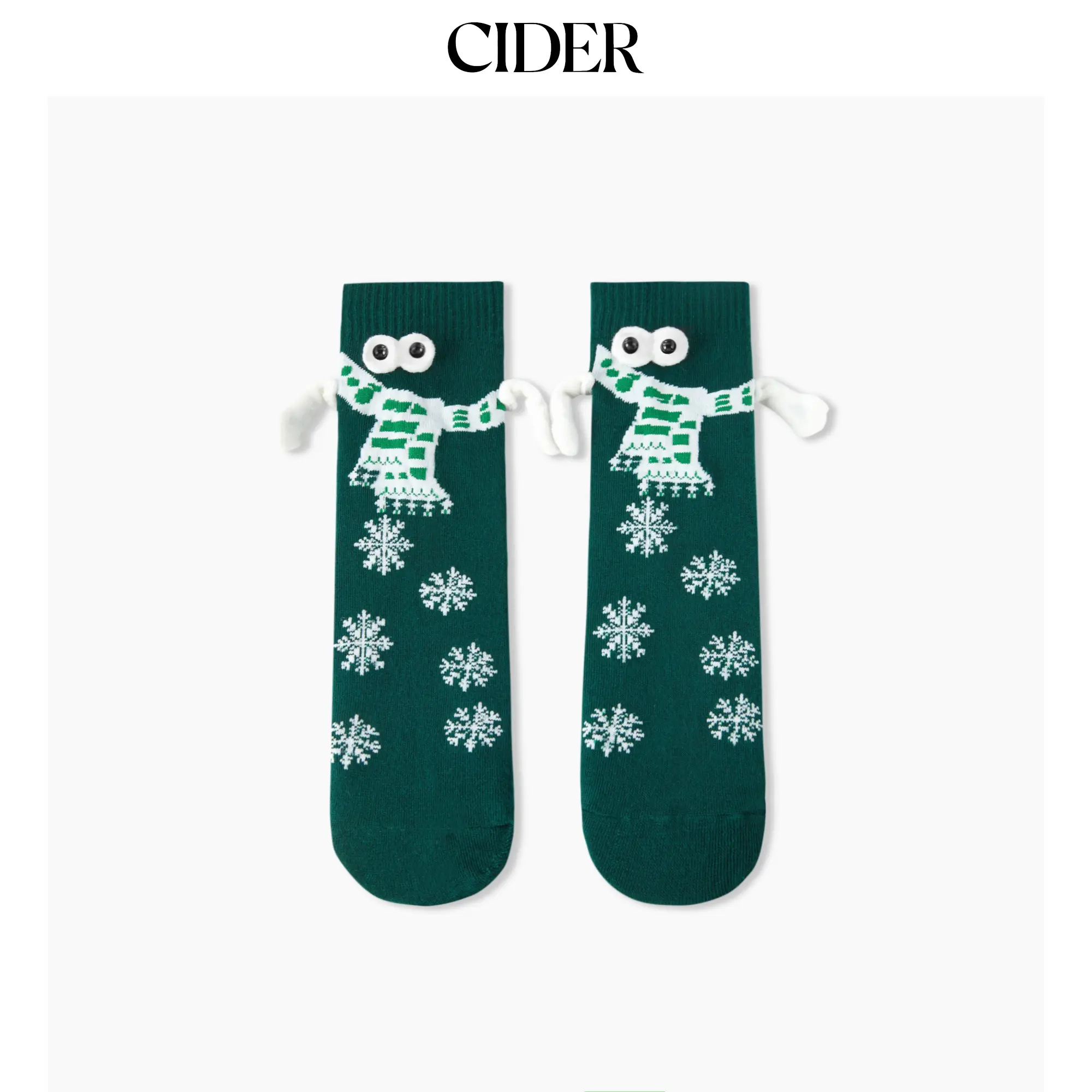 Cider [3 colors, size One Size-One Size] Cute Warm Fuzzy Socks