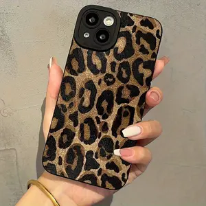 New Style Eye Phone Case with Full Screen Retro Brown Leopard Pattern, for iPhone 17 Air/16 Plus/15 Pro Max/14 Pro/13/12/11 and Other Mobile Phone Cases/Full Protection Shockproof Phone Case/Suitable as a Gift for Family or Friends/MS564