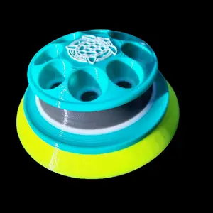 The SandTurtle - 5" Hook and Loop Sanding Block (MINT, GRAY, AND WHITE )