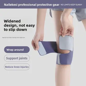 Sports knee pads summer light and adjustable male and female knee joint protective cover wholesale running mountaineering meniscus protective gear Elastic Muscle Support