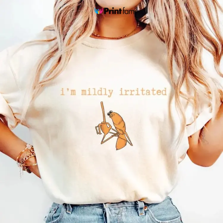 I'm Mildly Irritated Marcus The Worm Comfort Colors Shirt, Marcus The Worm Meme Shirt, Brain Rot shirt, Robert Help Marcus The Worm Ugly shirt - Printfamily
