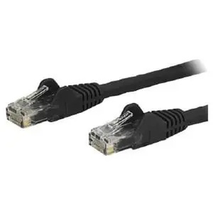 Startech N6PATCH12BK 12 ft. Black CAT6 Patch Cable with Snagless RJ45 Connectors