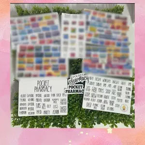 Pocket Pharmacy Labels - High Quality & Bold Font, Easily Identifiable