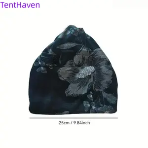 2026 new women's retro printed floral digital adjustable sun hat, lightweight bagless bucket hat suitable for both men and women