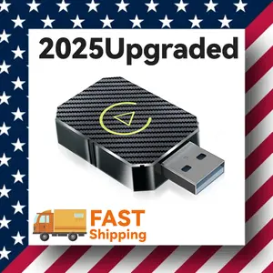 【SpringGlowUp】2 in 1 Wireless Apple carplay Adapter Apple and Android,converts wired to wireless,automotive blue tooth electronic accessories carplay dongle Network