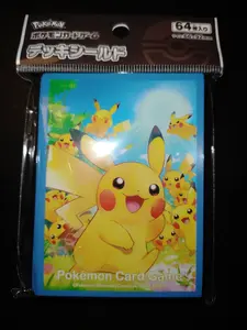 Pikachu Gathering Pokemon Card Sleeves New Sealed Authentic 1 Pack 64 Sleeves