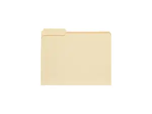 Universal UNV12113EE Top Tab Manila File Folders, 1/3-Cut Tabs, Assorted Positions, Letter Size