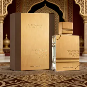 AL HARAMAIN Amber Oud Gold Edition Eau De Parfum Sweet Amber Oriental Perfume for Women & Men Unisex 2 oz / 60ml