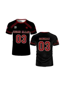 2025 New The Foxhole Court Edgar Allan Ravens Lacrosse Jersey Cosplay Riko Moriyama 3D Summer Casual Quick Dry T-Shirt