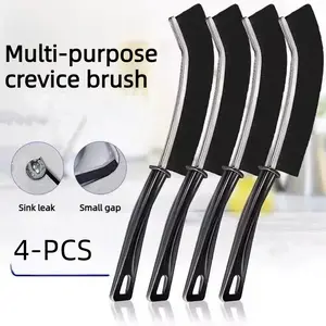 4 PCS Multifunctional Crevice Brush for Bathroom Grout, Toilet Area, and Kitchen Tile Corners