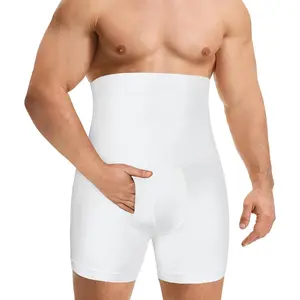 TAILONG Men's Compression Shorts for Tummy Control - Seamless High Waist Body Shaper for Men Slimming Underwear Boxer Briefs