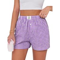 Purple White Plaid