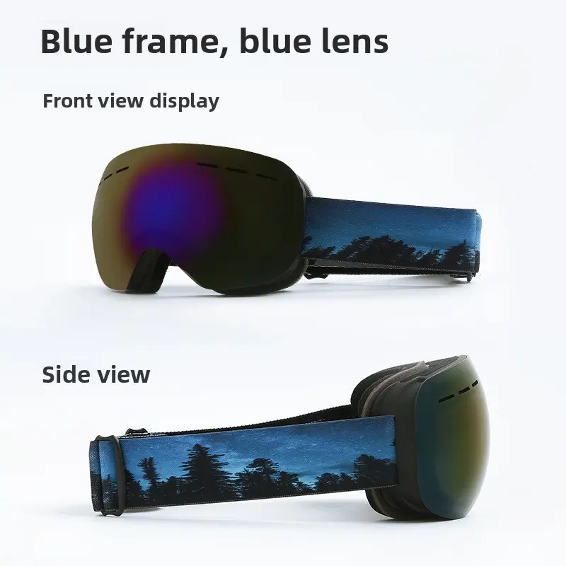 Black frame blue lens - forest