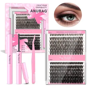Mixed Length Personal False Eyelash Set, Natural Looking Eyelash Extensions with Eyelash Adhesive & Remover & Tweezers & Brush & Headband & Wristband, Self Extensions Curling Eyelashes,  False Eyelashes eyelash curler，Christmas gifts,  Black Friday