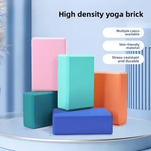 High Density EVA Yoga Blocks for Stability & Support – Non-Slip Foam Blocks for Yoga, Pilates & Stretching, Soft Yet Sturdy