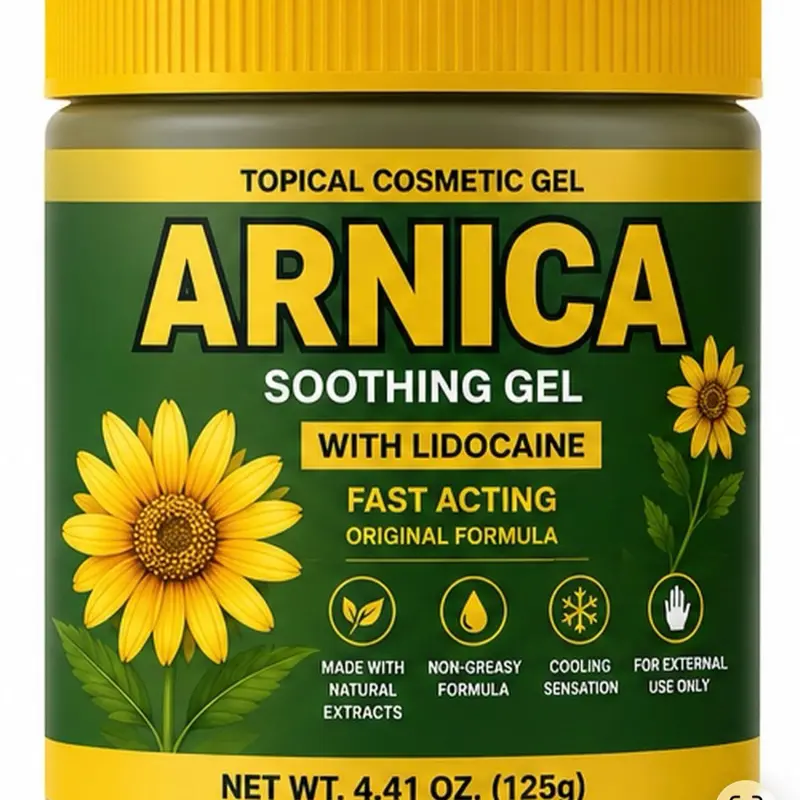 Arnica Formula y Lidocaina Mejorada pomada muscular 125g - Arnica Deep Massage Balm – 125g | Soothing Full-Body Care Cosmetic Oil