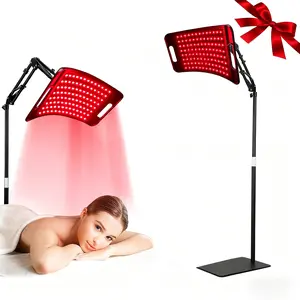 Infrared Light Therapy Lamp for Body and Face, 660 nm Red Light and 850 nm Infrared Panel with Adjustable Controller for Home Use