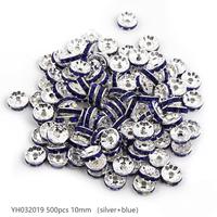 #32（10mm 500pcs) Silver/Blue YH032019