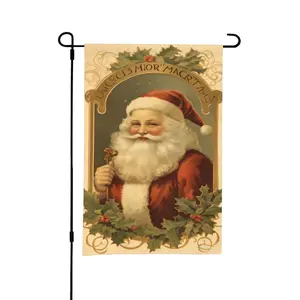 Christmas Garden Flag, 1 Count Double Sided Santa Claus Pattern Garden Flag, Christmas  Flag for Outdoor Yard  Garden Patio  Lawn Decoration