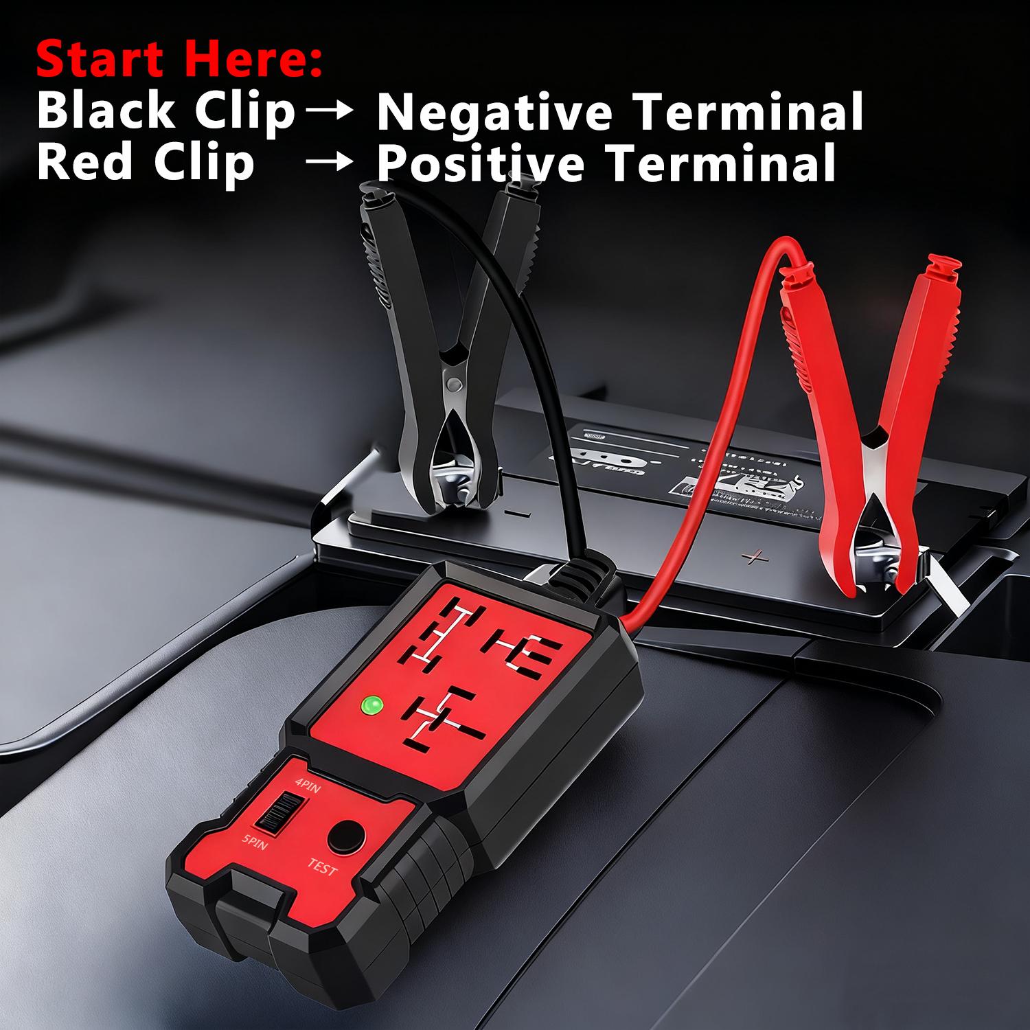 Car Automotive Circuit Tester, Car Relay Tester, Diagnostic, Portable Battery Diagnostic Checker Tool, Test and Measurement Tools, gift for men, Christmas gift